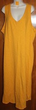 GAP Ladies' XXL SLEEVELESS MAXI DRESS (yellow knit 100% cotton) EUC