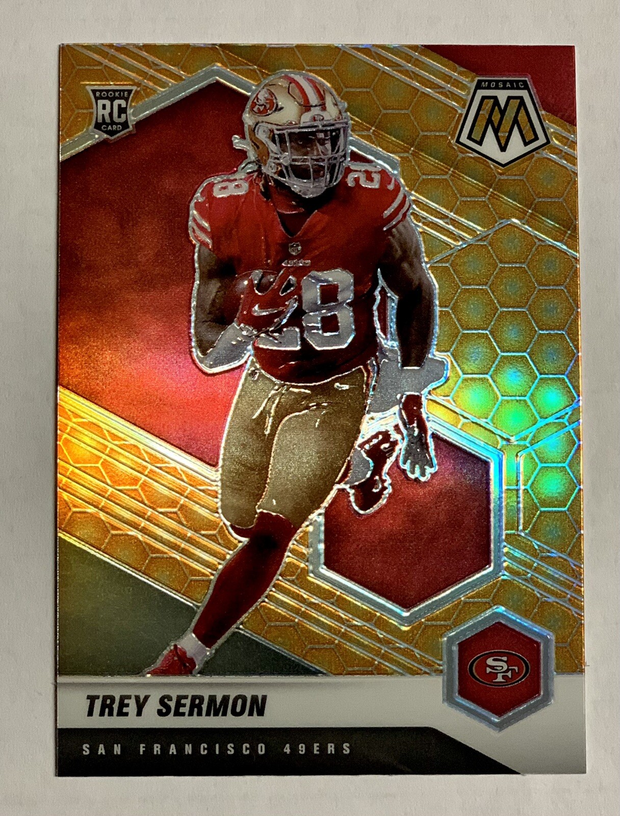 Trey Sermon 2021 Panini Mosaic HONEYCOMB ROOKIE PRIZM CASE HIT SSP Card #324