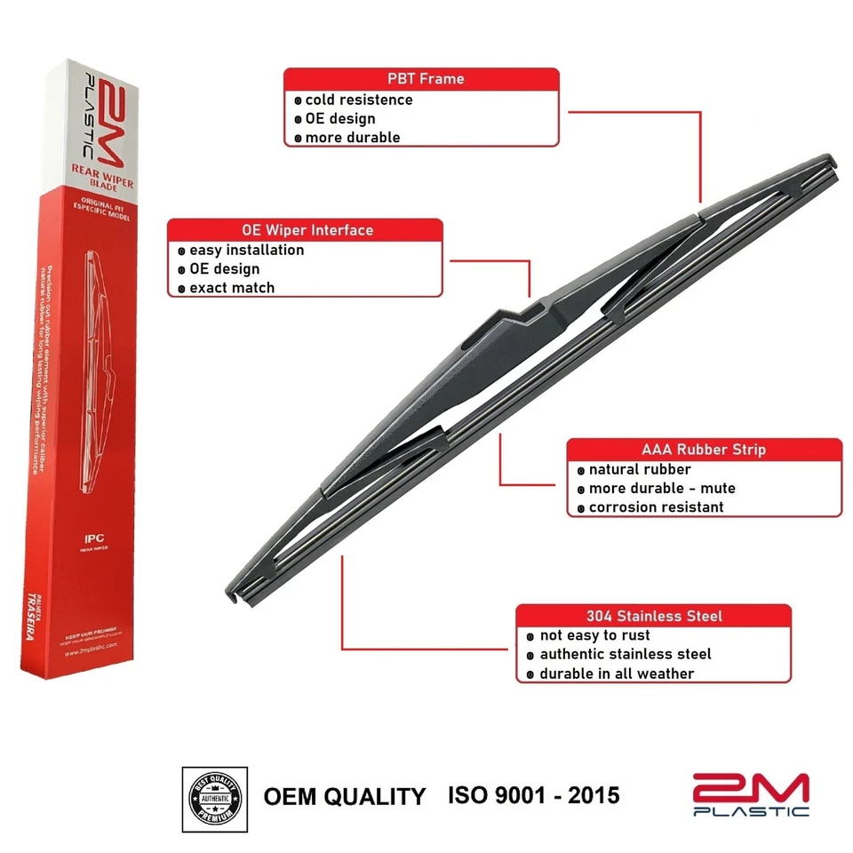 Limpiaparabrisas delantero y trasero para Mitsubishi ENDEAVOR 2004 - 2011 26" 21" 14" Foto 3 de 4