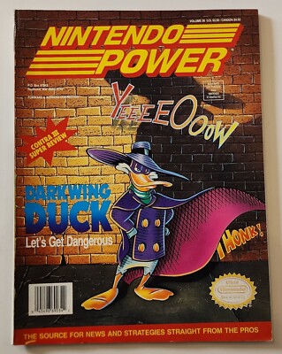 Nintendo Power Volume 36 May 1992  w/ Simpsons Poster Spine Damage