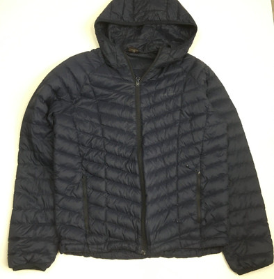 CAMEL CROWN Dark Blue Grey Duck Down Filler Lightweight Jacket Mens sz Small