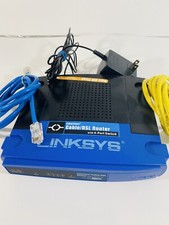 Linksys BEFSR41 4-Port 10/100 Wired Router BEFSR41 v4 with power cord Works