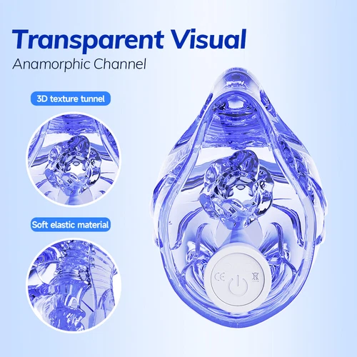 Silicone Vibrating Male Masturbater Cup Erection Sex Toys for Men Masturbation - Picture 6 of 8