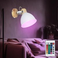 Wandleuchte Wandlampe Spotlampe Dimmbar Fernbedienung Wohnzimmerlampe Led Rgb