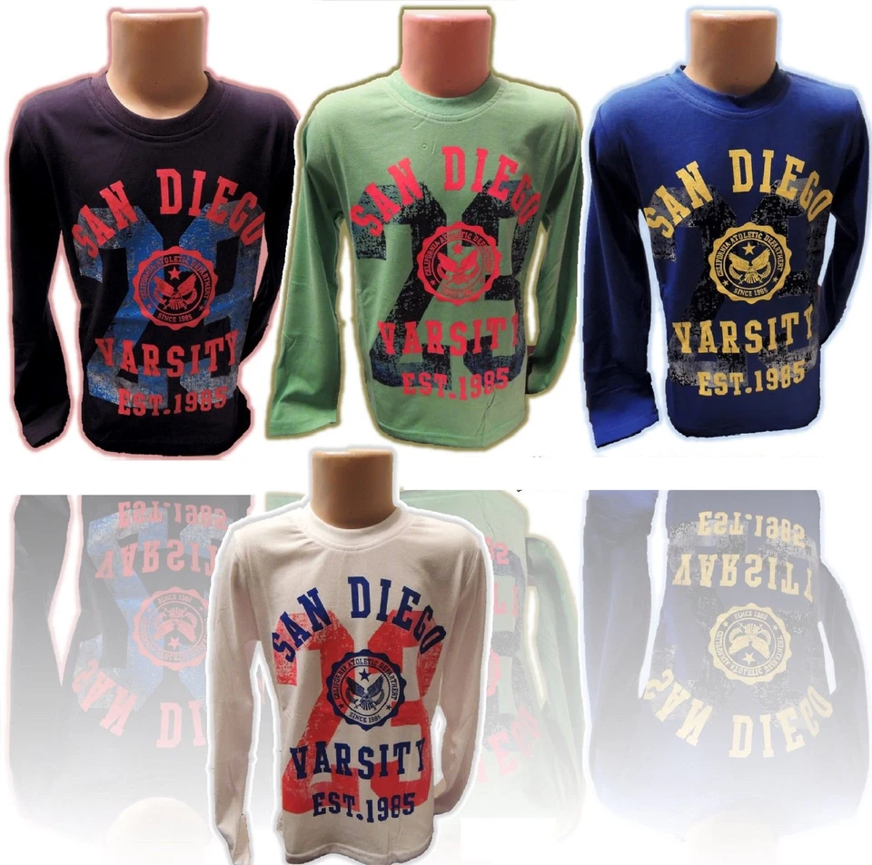 YL512~JungenShirt Langarmshirt Kinder T-Shirt-Langarm~SchnäppchenCorner~NEU K50