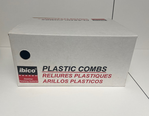ibico Plastic Combs Black 3/4" Box