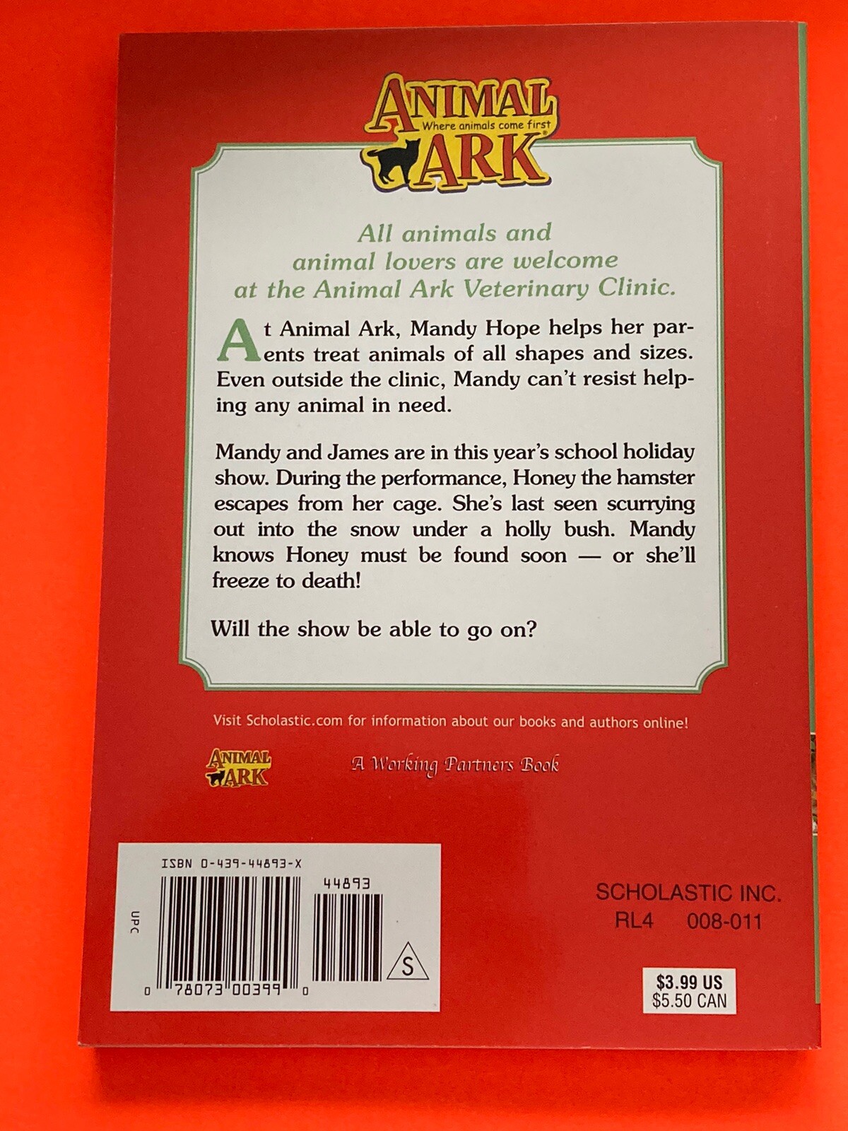 Animal Ark Series Hamster in the Holly by Ben M. Baglio (2002) eBay