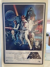 Star Wars Original Movie Poster Hamill Ford Fisher Hollywood Posters 24x36 Rare