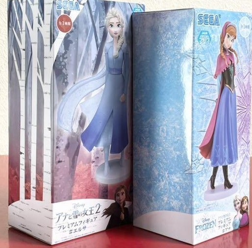 Disney Frozen Anna Elsa figure 2 body set Premium Figure
