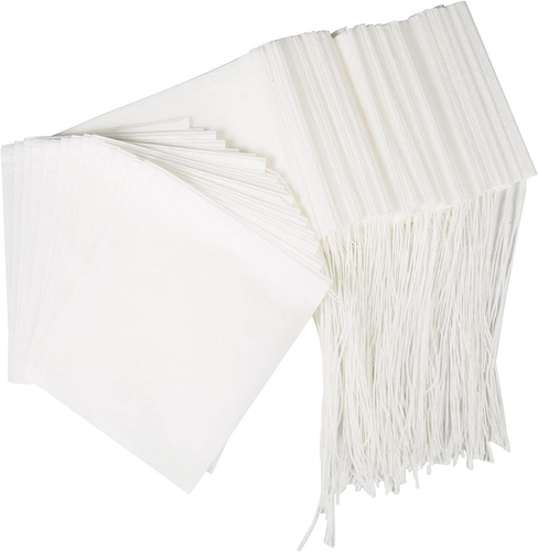 100PCS Tea Filter Bags, Disposable Tea Bags for Loose Leaf Tea, Drawstring Empty