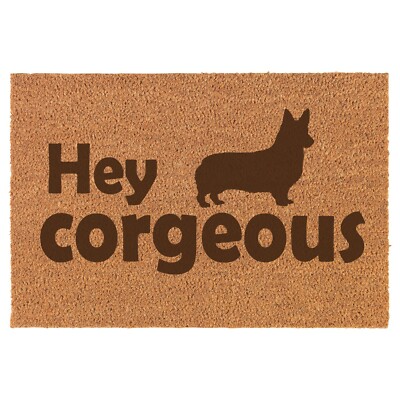 corgi welcome mat