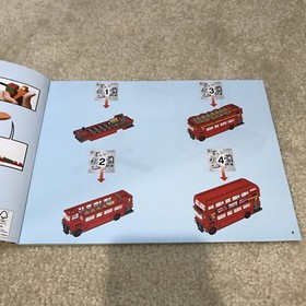 Lego Creator 10258 London Bus Building Toy Instructions Manual Book Sticker