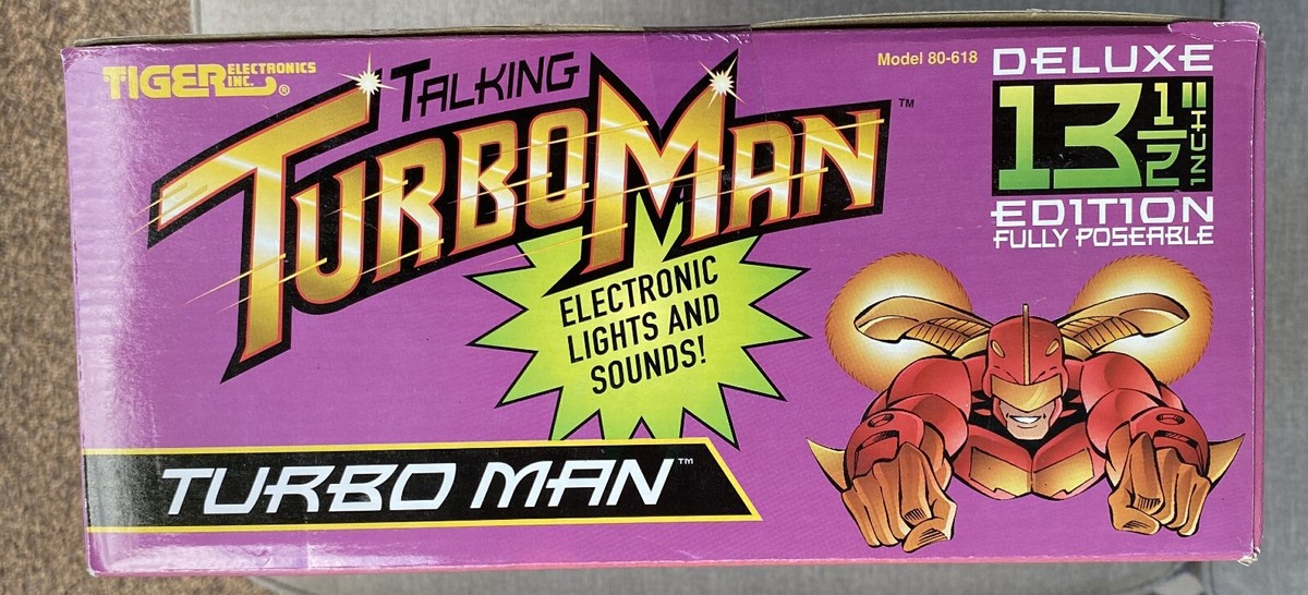 1996 Vintage Talking Turbo Man Jingle All The Way Action