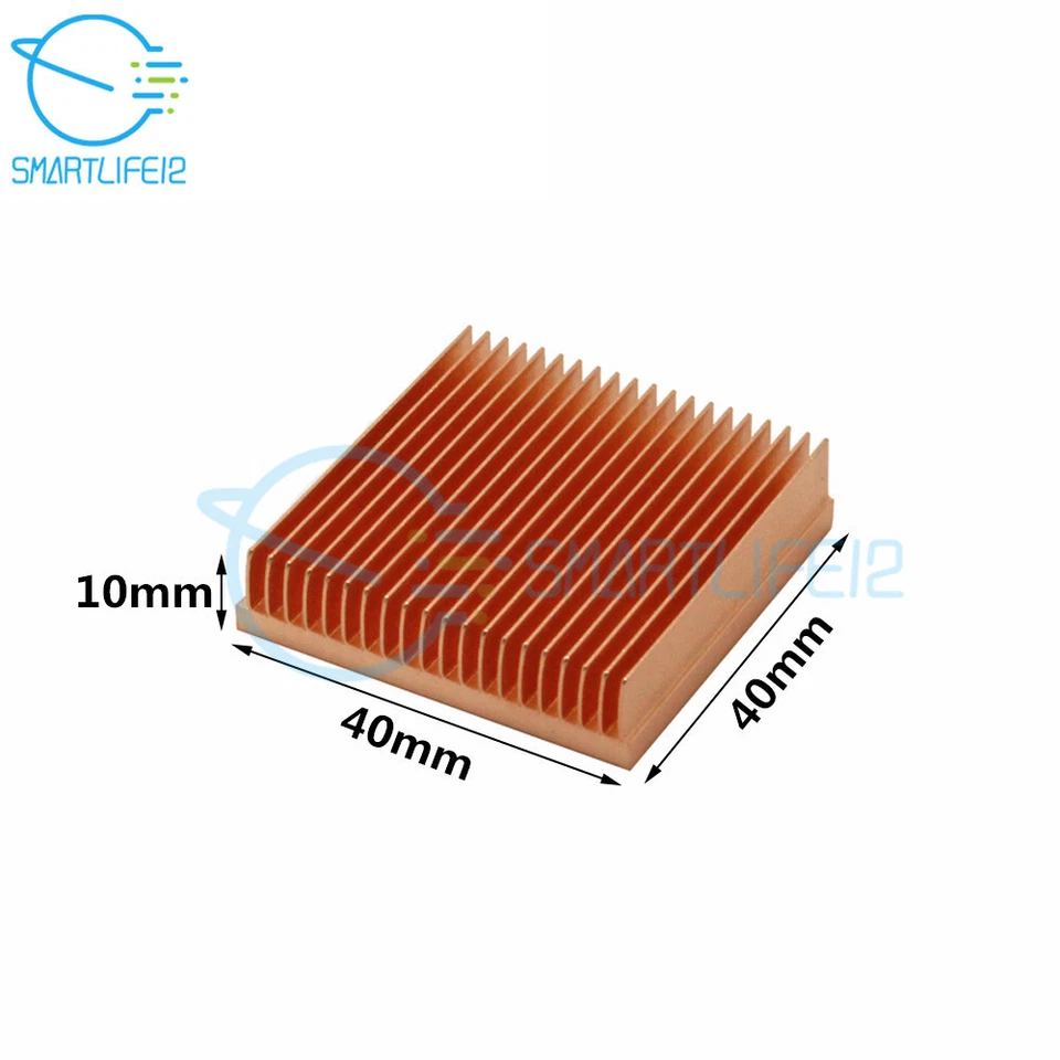 Pure Copper Heatsink DIY Heat Sink Radiator for Electronic Chip LED IC Cooling - Image 3 of 4