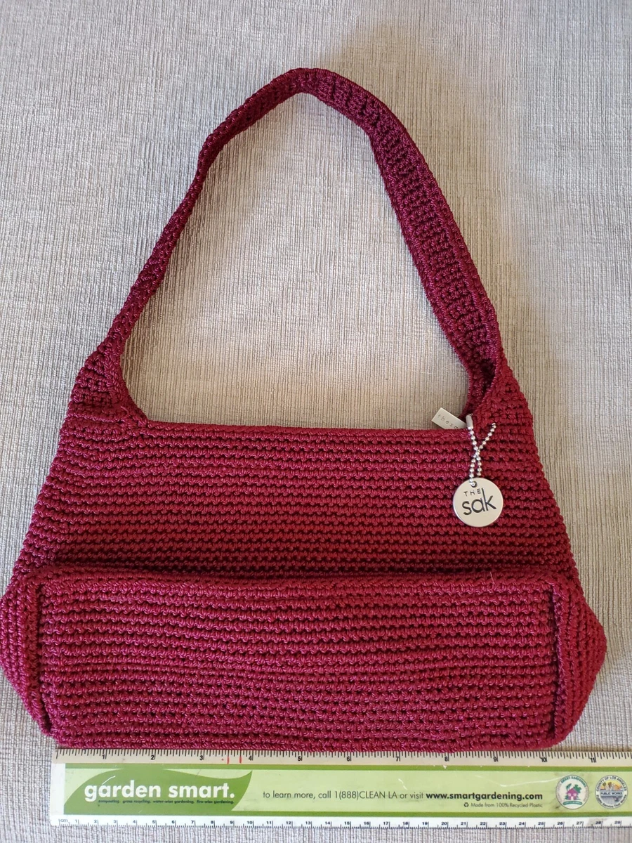The SAK by Elliott Lucca RED Purse Shoulder Strap w Zipper Top