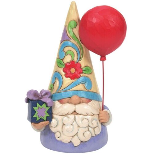 Jim Shore Heartwood Crk Resin Happy Birthday Celebration Gnome Figurine 6012266 - Afbeelding 1 van 1