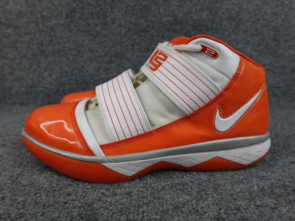 Nike Zoom Soldier III Lebron Team Bank Blanco Naranja 367183-119 Para hombres 11 Sin Plantilla Foto 3 de 4