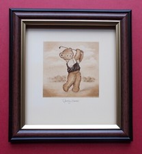 TEDDY BEAR PRINT   FRAMED BY SUE WILLIS