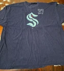 Men's ProEdge Seattle KRAKEN Hockey #37 Yanni Gourde T-Shirt - Size 3XL - Blue
