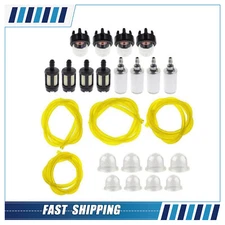 4 Sizes Fuel Filter Line Hose Primer Bulb Kit For Poulan Weedeater Chainsaw