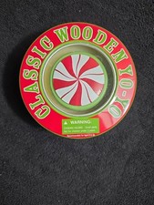 Classic Wooden Yo-Yo With Candy Cane Finish