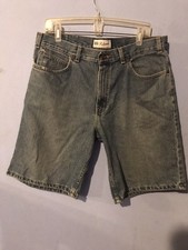Faded Glory Mens Relaxed Fit Distressed Denim Jeans Shorts Sz 36 100 Cotton
