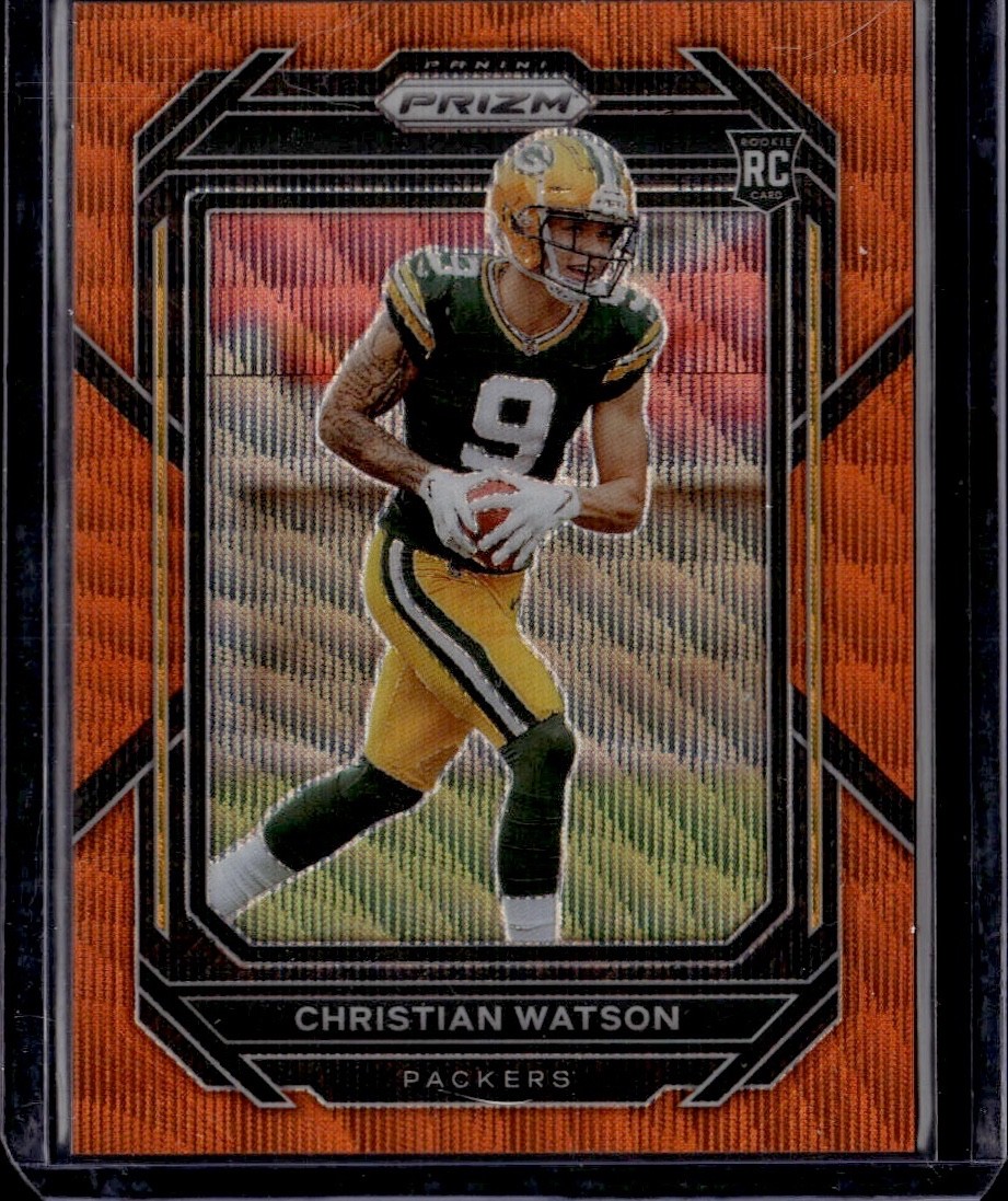 2022 Prizm  Rookie Christian Watson #314 Orange Wave  /60 RC BUY 3 GET 1 FREE