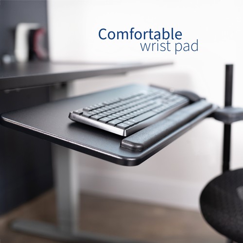 VIVO Office Chair Mounted 26 x 12 inch Full Motion Keyboard and Mouse Tray - 第 8/8 張圖片
