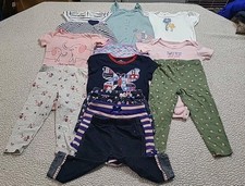 12PC Baby Girls 24 Months Short sleeveless Shirts Pants Shorts Romper Lot