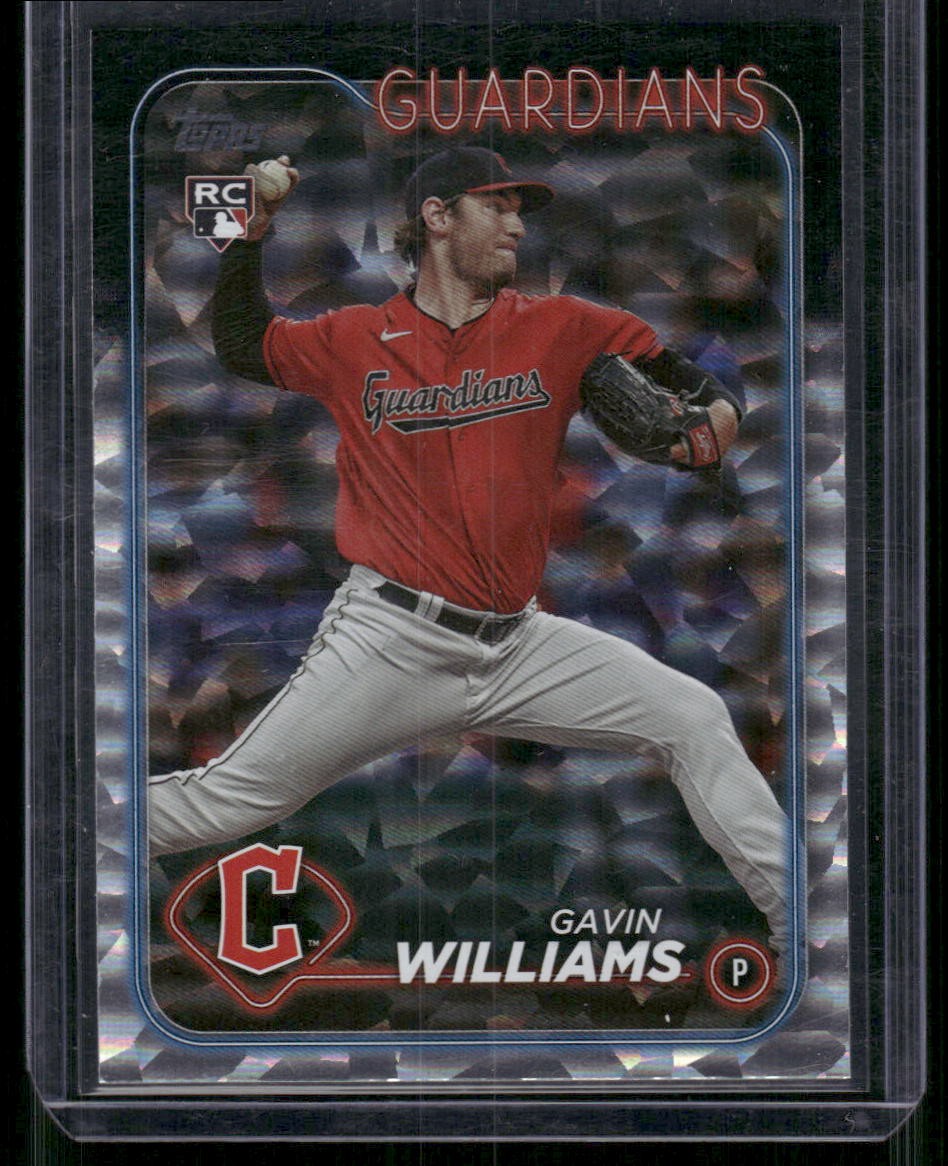 2024 Topps #242 Gavin Williams Silver Crackle Foil