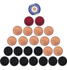 Carrom Playing Premium Tournament Coins Sticker with Powder- FREE SHIPPING
