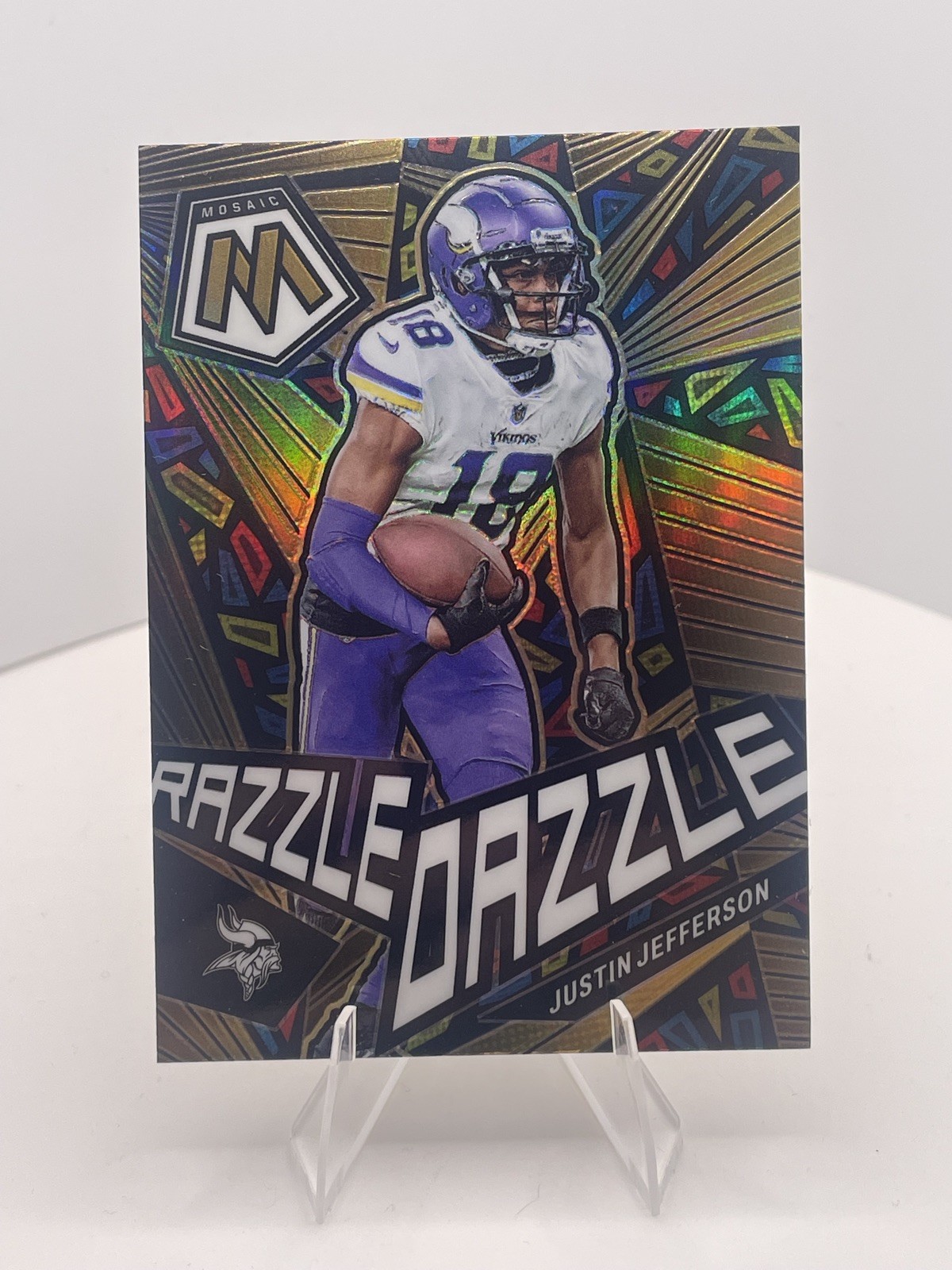 Justin Jefferson 2023 Mosaic #RD-10 Razzle Dazzle /(SSP) Price