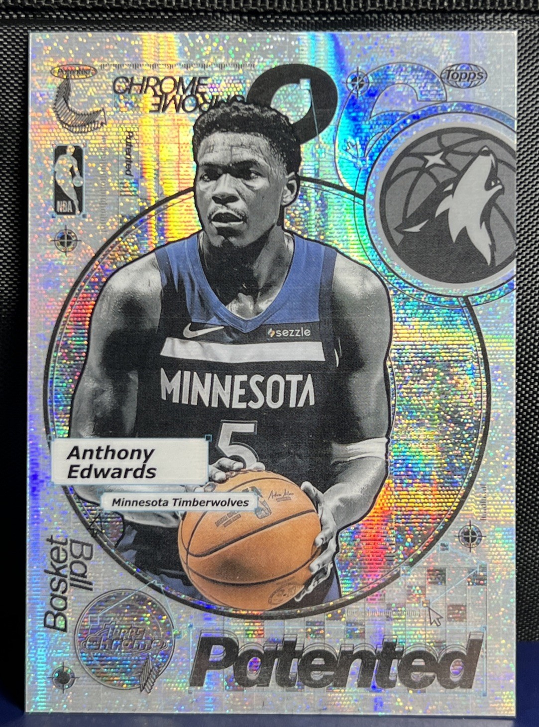 2025-26 Topps Chrome Anthony Edwards Patented Case Hit SSP