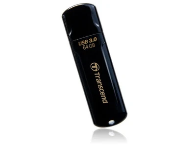 Transcend JetFlash 700 USB3.1 Drive 64GB, schwarz - Bild 1 von 2