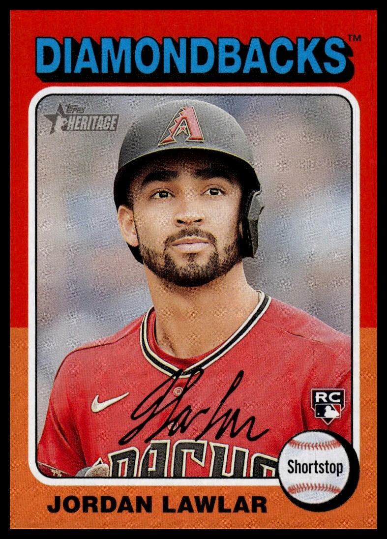 2024 Topps Heritage #429 Jordan Lawlar RC