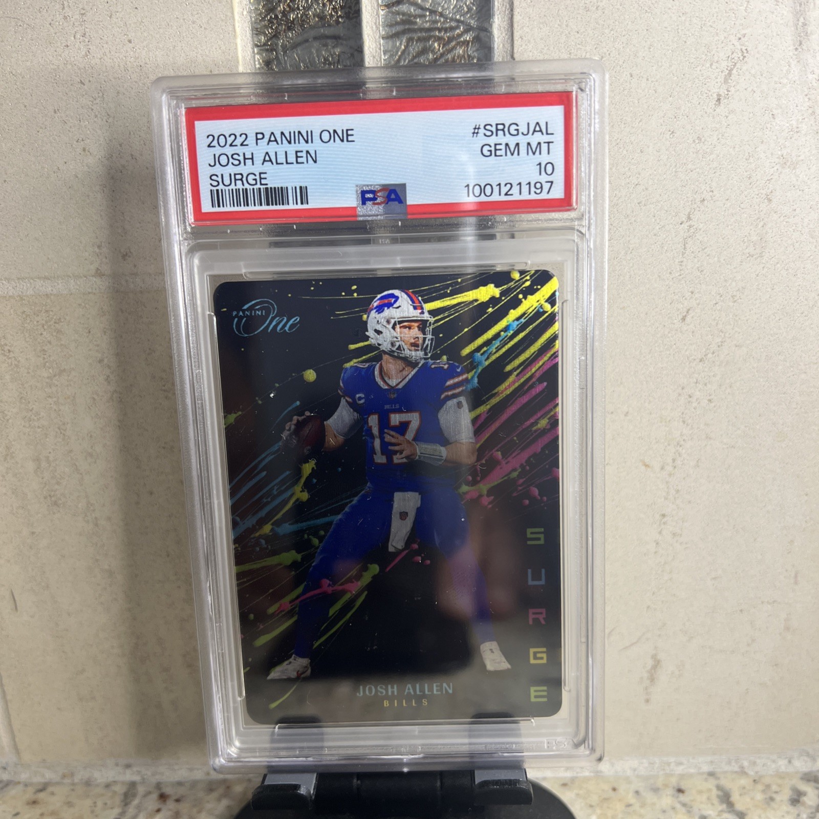 2022 Panini One Josh Allen Surge PSA 10