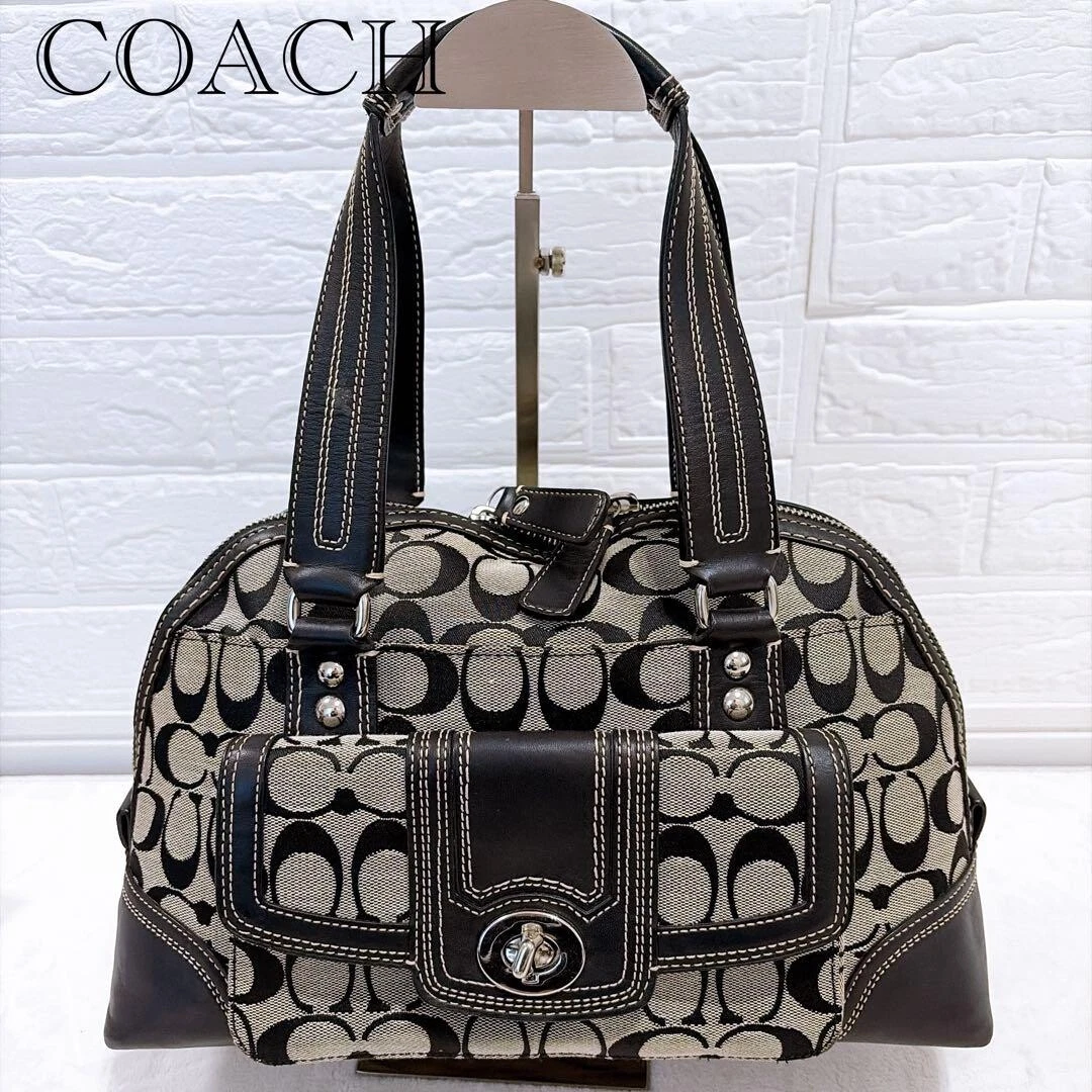Coach Hampton Turn Lock Satchel/Top Handle Bag Handbags & Bags for