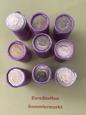 2 Euro Monaco "Kursmünze", Auswahl:  2001-2024, Auswahl! - Bild 1 von 2
