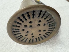 Antique CAR / TRUCK Brass HORN, Great Design + Patina, 1900's  w/ BRACKET