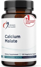 Designs for Health Calcium Malate,Women + Men Bone Support,120 Capsules