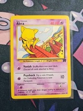 Abra 49/82 Team Rocket-Unlimited Edition Regular Authentic Pokémon Card LP 