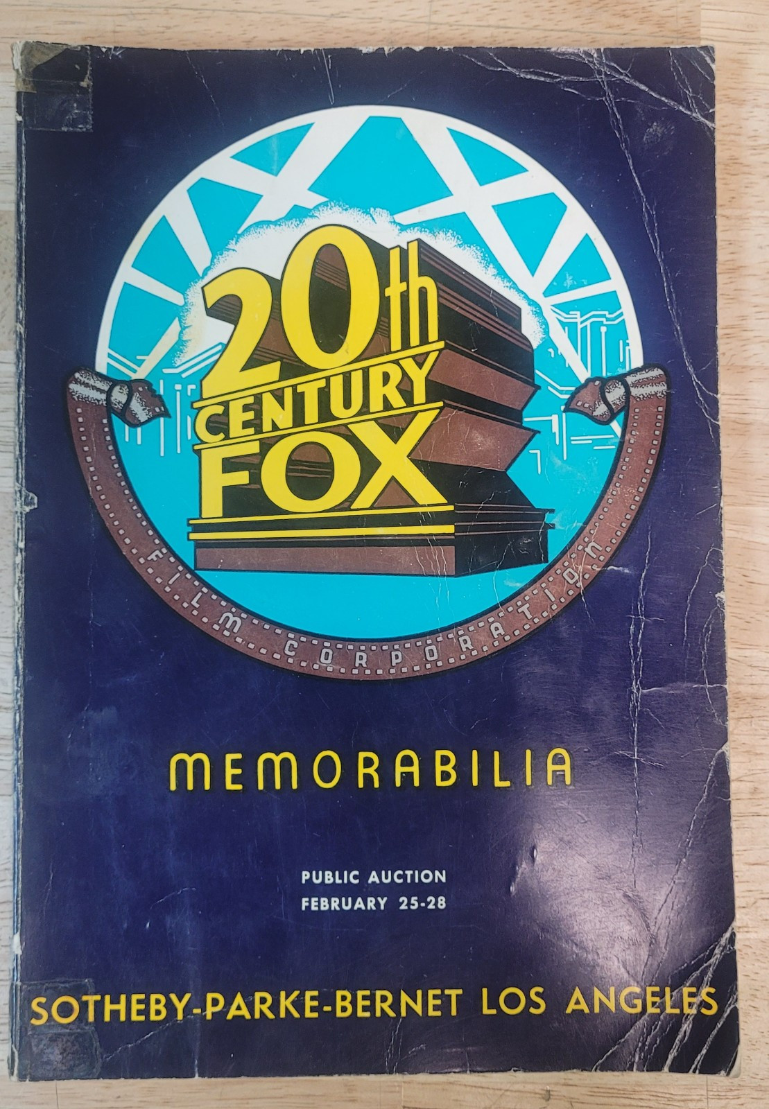 20th Century Fox Memorabilia Auction Catalogue Feb 25-28 1971 Los