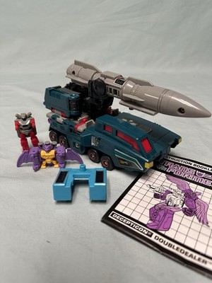 Vintage Transformers DOUBLE DEALER Decepticon 1980 s Complete G1 High GRADE MINT