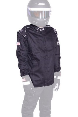 RJS SAFETY Jacket Black XX-Large SFI-1 FR Cotton 200400107