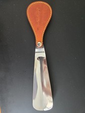 Santoni travel shoehorn with leather handle