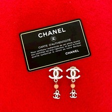 Chanel Coco Mark Earrings Accessory Women Gold One Size