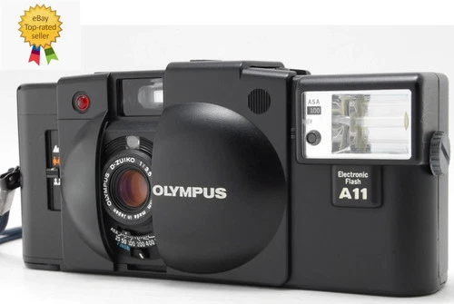[AllWorks MINT] Olympus XA2 Point & Shoot 35mm Film Camera A11 Flash From JAPAN