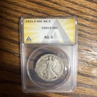 1921-S Walking Liberty Half Dollar Key-Date Walker US 50c Silver Coin