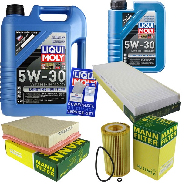 Inspektionskit Filter Liqui Moly ÖL 6L 5W-30 FüR Opel Vectra B Caravan 31_ 2.0-image
