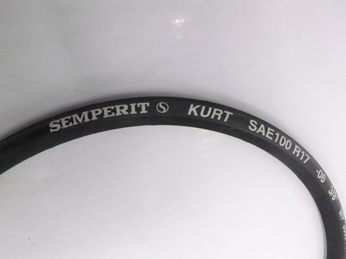 7.5' Semperit Kurt SAE100 R17 -06 3/8" Hydraulic Hose WP 3000PSI MSHA IC-08/24 - Picture 3 of 4